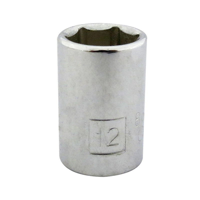 Copa de 6 lados de 12mm, raíz 3/8 plgs, Stanley, 4-86-307