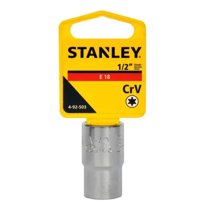 Copa Torx E18, raíz 1/2 plgs, Stanley, 4-92-503