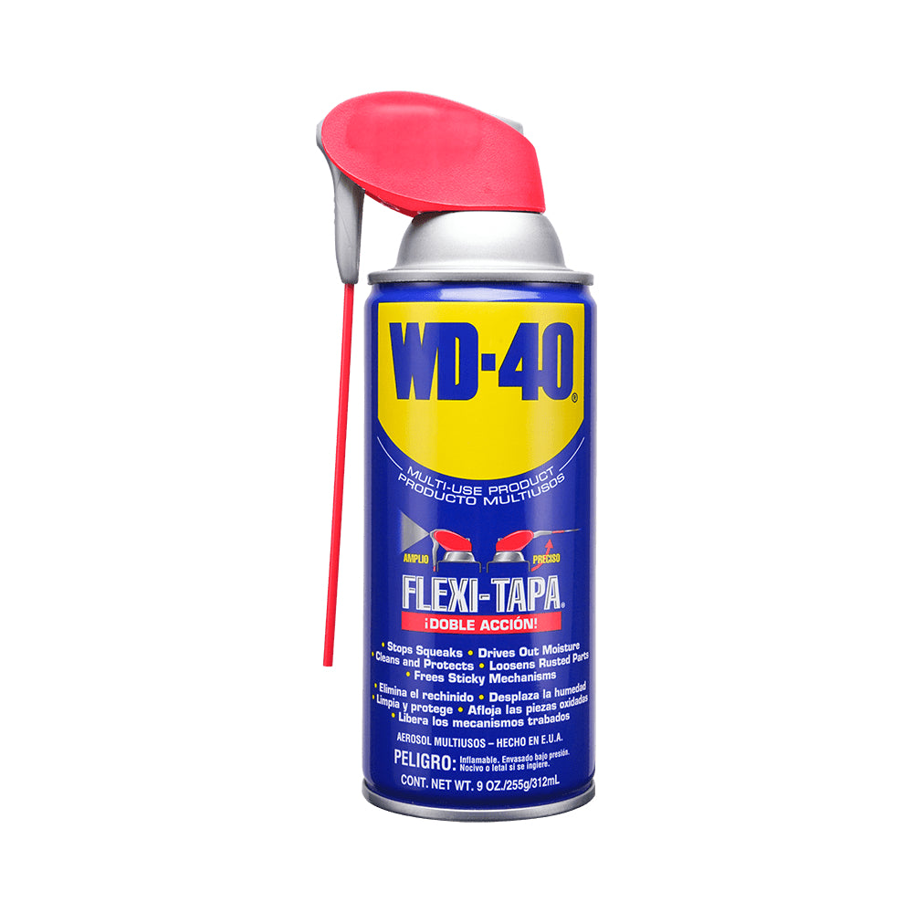 LUBRICANTE/ACEITE MULTIUSOS FLEXI-TAPA EN AEROSOL, AFLOJATODO, LIMPIA Y LUBRICA ENVASE DE 9 ONZAS. WD-40, '52107