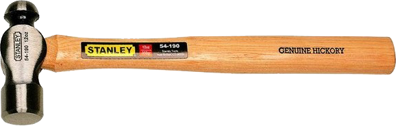 Martillo de bola de 16 onzas, cabo de madera, Stanley, 54-191