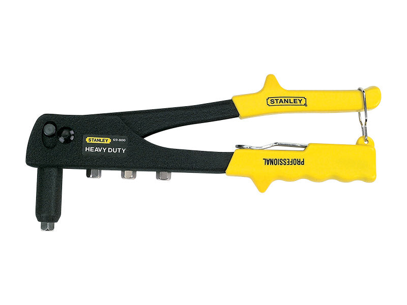 REMACHADORA PARA USO PESADO PROFESIONAL, 4 BOQUILLAS, PARA REMACHES DE 1/8, 3/32, 5/32 Y 3/16 PLG, STANLEY, 69-800