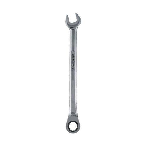 Llave combinada, cola corona, con ratch, 19mm, Stanley, 91-986