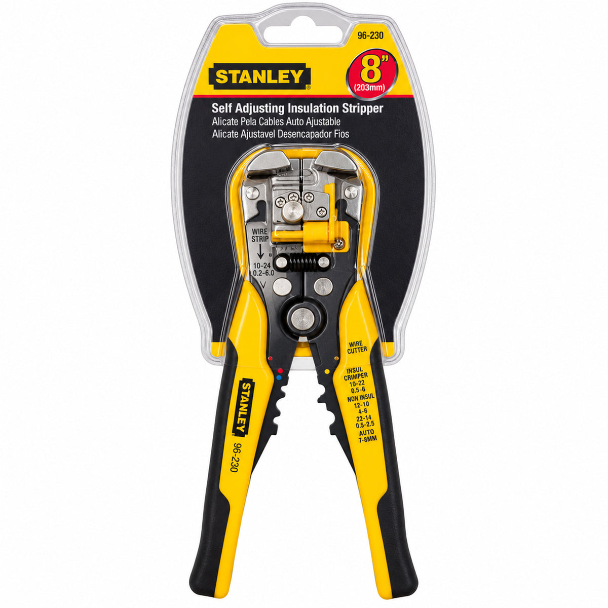 Alicate pela cables autoajustable de 8 plgs, 96-230, stanley