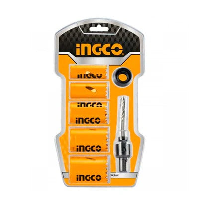 Kit de brocas sierras bimetalicas de 7 piezas marca INGCO, AKH0071