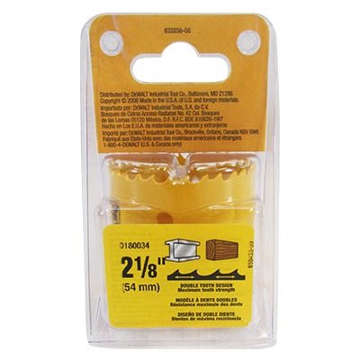 BROCASIERRA 2-1/8 PULG, PARA METAL Y MADERA, USA EL MANDRIL DW1803. MARCA DEWALT, D180034