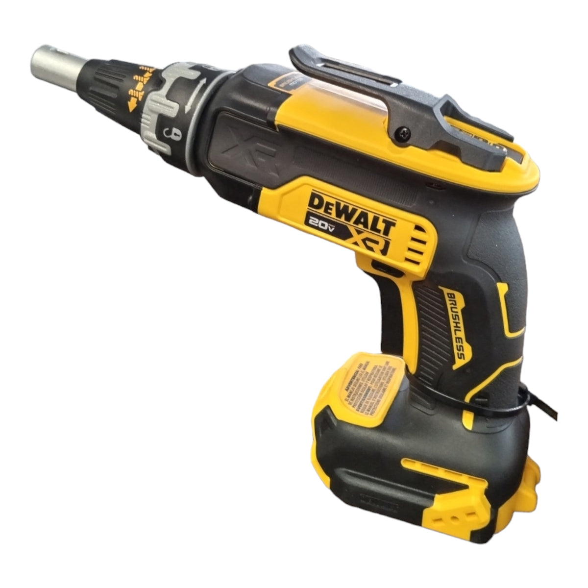 Atornillador inalámbrico para tablayeso de 20 voltios, sin carbones ni cargador, DEWALT, DCF630B