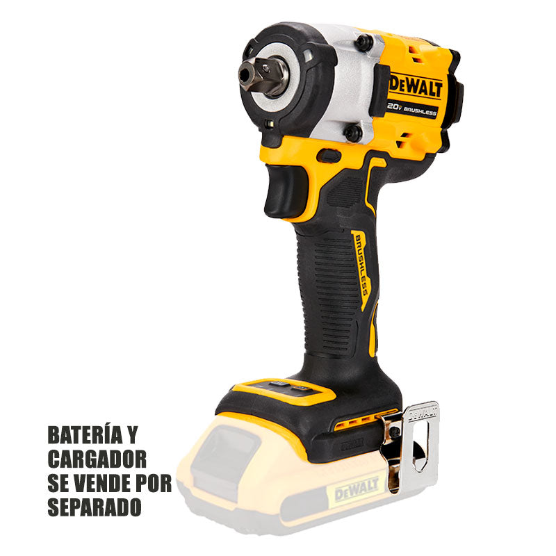 Llave de impacto de 1/2 pulgada, 20 voltios, sin carbones, Dewalt, DCF922B