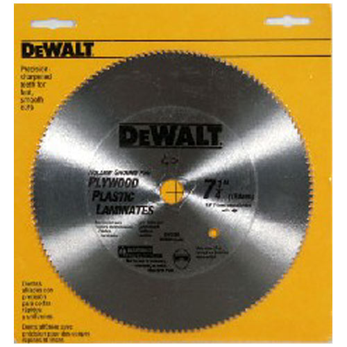 DISCO DE SIERRA 7-1/4 PARA PLYWOOD 140 DIENTES, DW3326