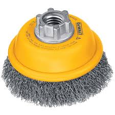 CEPILLO DE COPA DE ALAMBRE RIZADO DE 3PULG, EJE DE 5/8, DW4910, DEWALT, DW4920