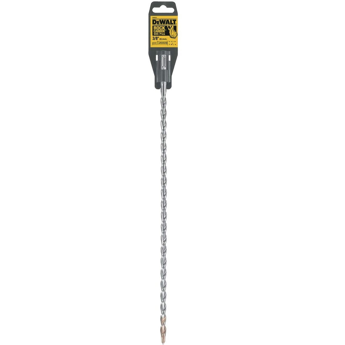 BROCA/MECHA SDS ROCK CARBIDE CON PUNTA DE CARBURO EN BLISTER 3/8 X 16 X 18, DW5431 Y