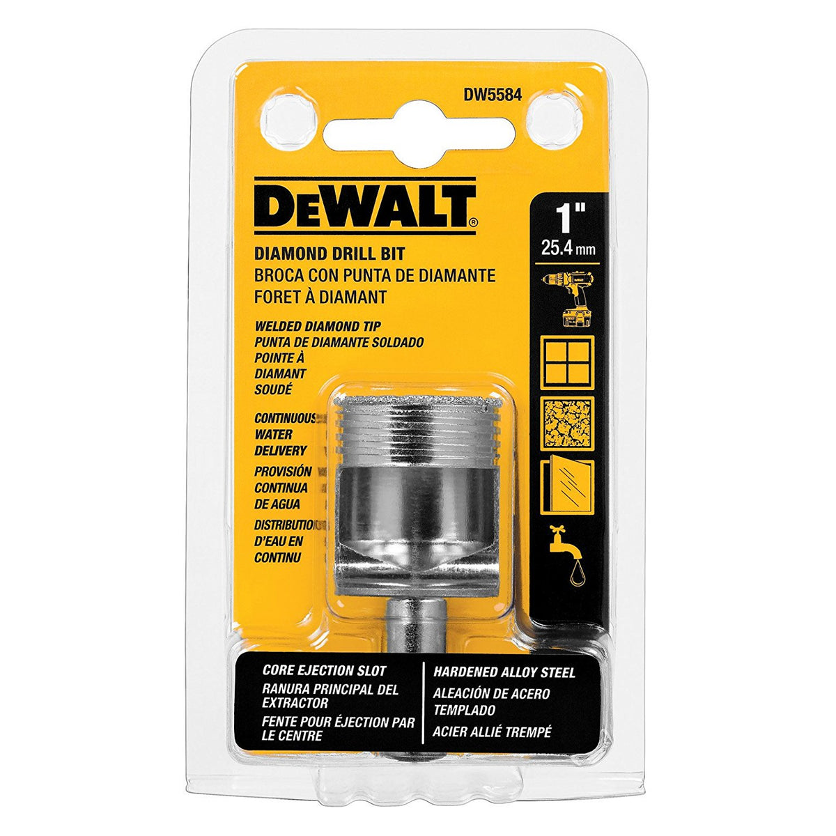BROCA DE DIAMANTE DE 1PULG, DW5584, DEWALT