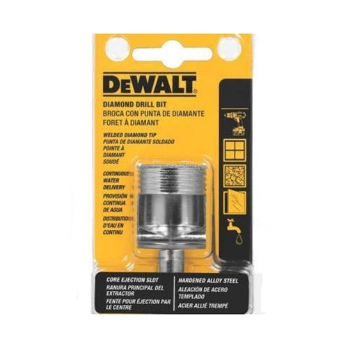 BROCA DE DIAMANTE, DE 1 3/8 PULG, PARA AZULEJO, VIDRIO, GRANITO, PORCELANATO. MARCA DEWALT, DW5586