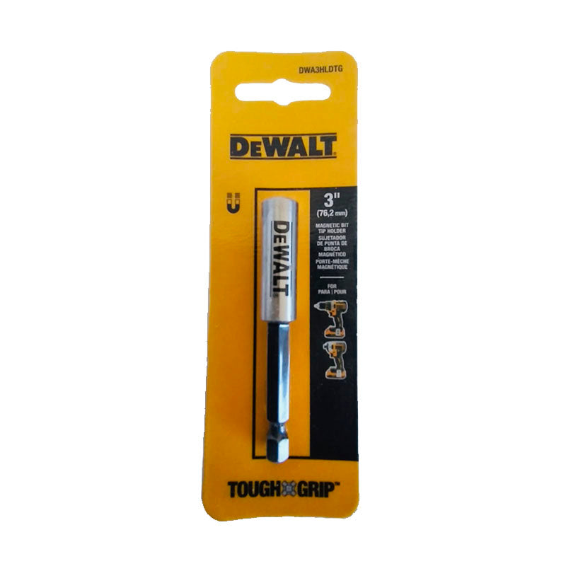 EXTENSION Y SUJETADOR DE PUNTAS, DE CARGA RAPIDA, 3 PULG LARGO, TOUGH GRIP. MARCA DEWALT, DWA3HLDTG