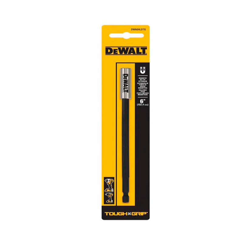 SUJETADOR DE PUNTAS LARGO VASTAGO DE 1/4 TOUGH GRIP. MARCA DEWALT, DWA6HLDTG
