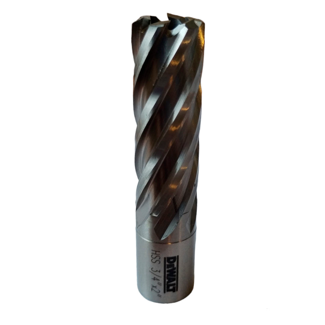 BROCA ANULAR HSS PARA METAL DE 3/4 X 2 PULGADAS VASTAGO 3/4. MARCA DEWALT, DWAC02012