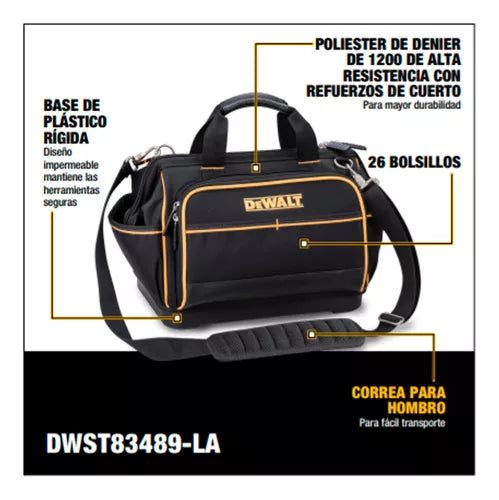 Bolso para herramientas de 14 plgs, impermeable, Dewalt, dw83489-la, DWST83489-LA