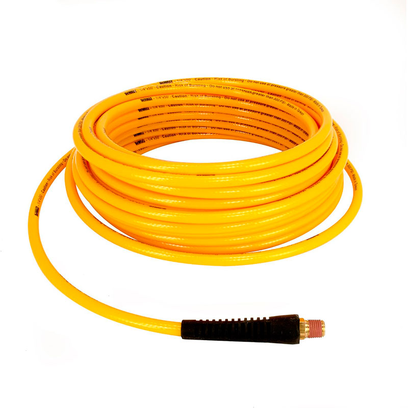 MANGUERA DE POLIURETANO PARA COMPRESOR 50 PIES X 1/4 PLG. ENTRADA NPT 1/4. PRESION MAX 300PSI. DEWALT, DXCM012-0251
