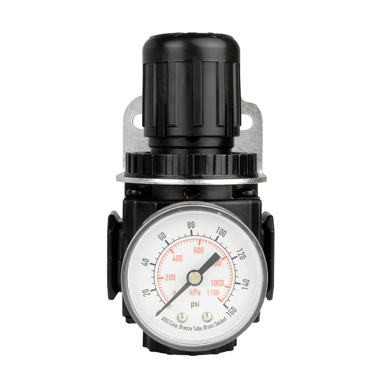 REGULADOR DE PRESION DE AIRE CON MANOMETRO PARA COMPRESOR, ROSCA NPT 3/8 PLG. DEWALT, DXCM019-0343