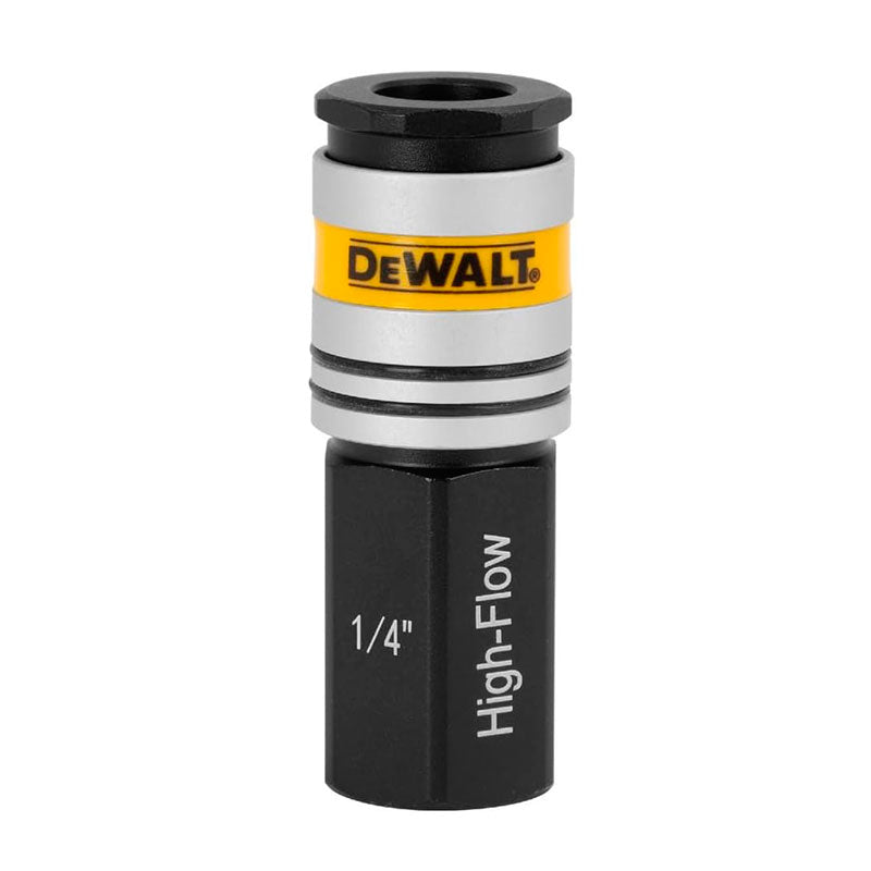 ACOPLE RAPIDO HEMBRA DE ALTO CAUDAL ROSCA MNPT 1/4PLG, PRESION MAX 300PSI. DEWALT, DXCM036-0214