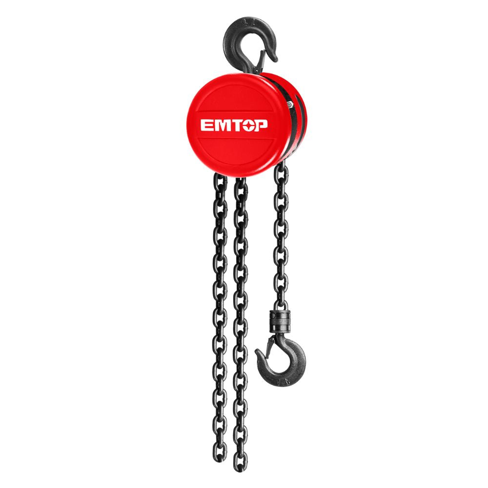 Polipasto De Cadena Manual De 3 Toneladas Y 3 Metros - Ganchos Con Seguridad, Cadena Grado 80 Galvanizada