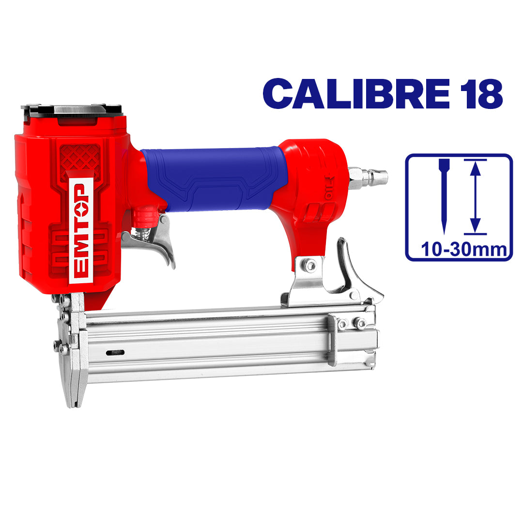 Clavadora neumática de 1 1/4 pulgadas, calibre 18, Emtop, ECBN103001