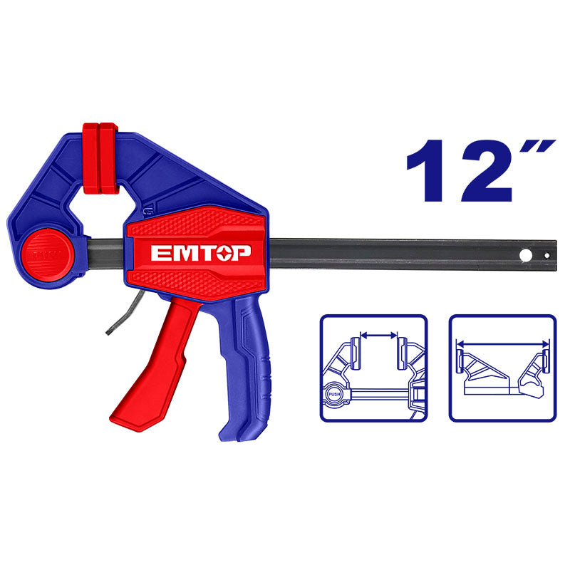SARGENTO/PRENSA RAPIDA, 12 PULG. MARCA EMTOP, ECLPQ60201