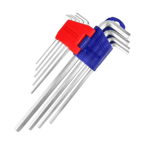 Juego de 9 llaves Allen, Emtop, ehky1092, EHKY1092