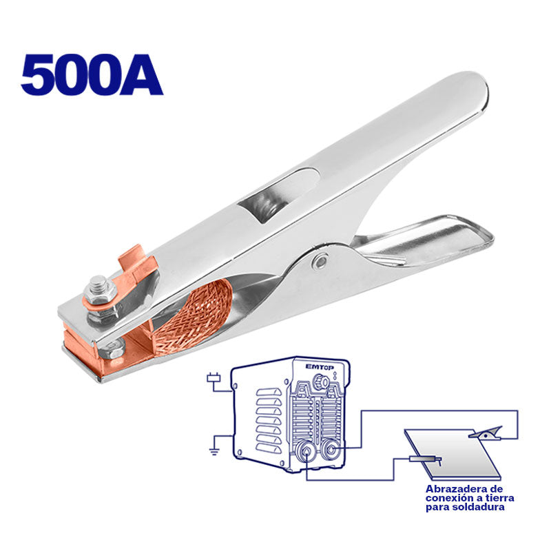 PINZA/TENAZA POLO A TIERRA 500 AMPERIOS. MARCA EMTOP, EMEH9A05