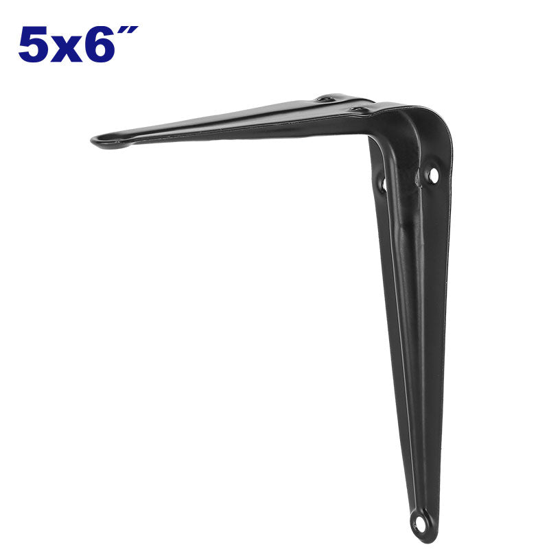 MENSULA PARA REPISA 5 X 6 PLG. ACABADO NEGRO, SOPORTA HASTA 15 KG CADA PAR. EMTOP, EMZJ3305
