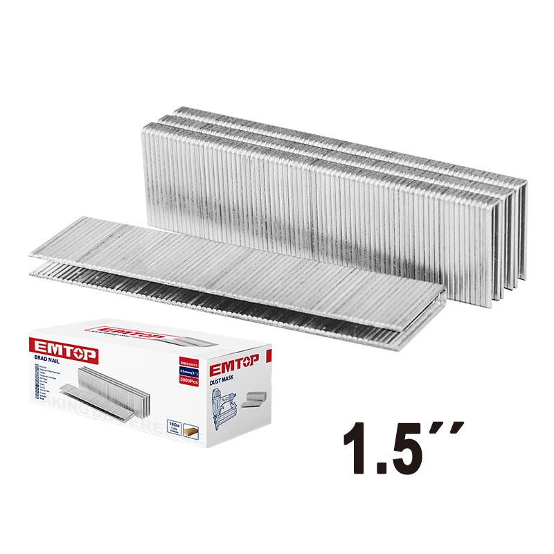 CAJA DE 2,500 GRAPAS, CORONA 7/32 PULG, 5.7 MM, 1-5/8 PULG DE PROFUNDIDAD, 40 MM, PARA ECBN544001. MARCA EMTOP, ENAL18402