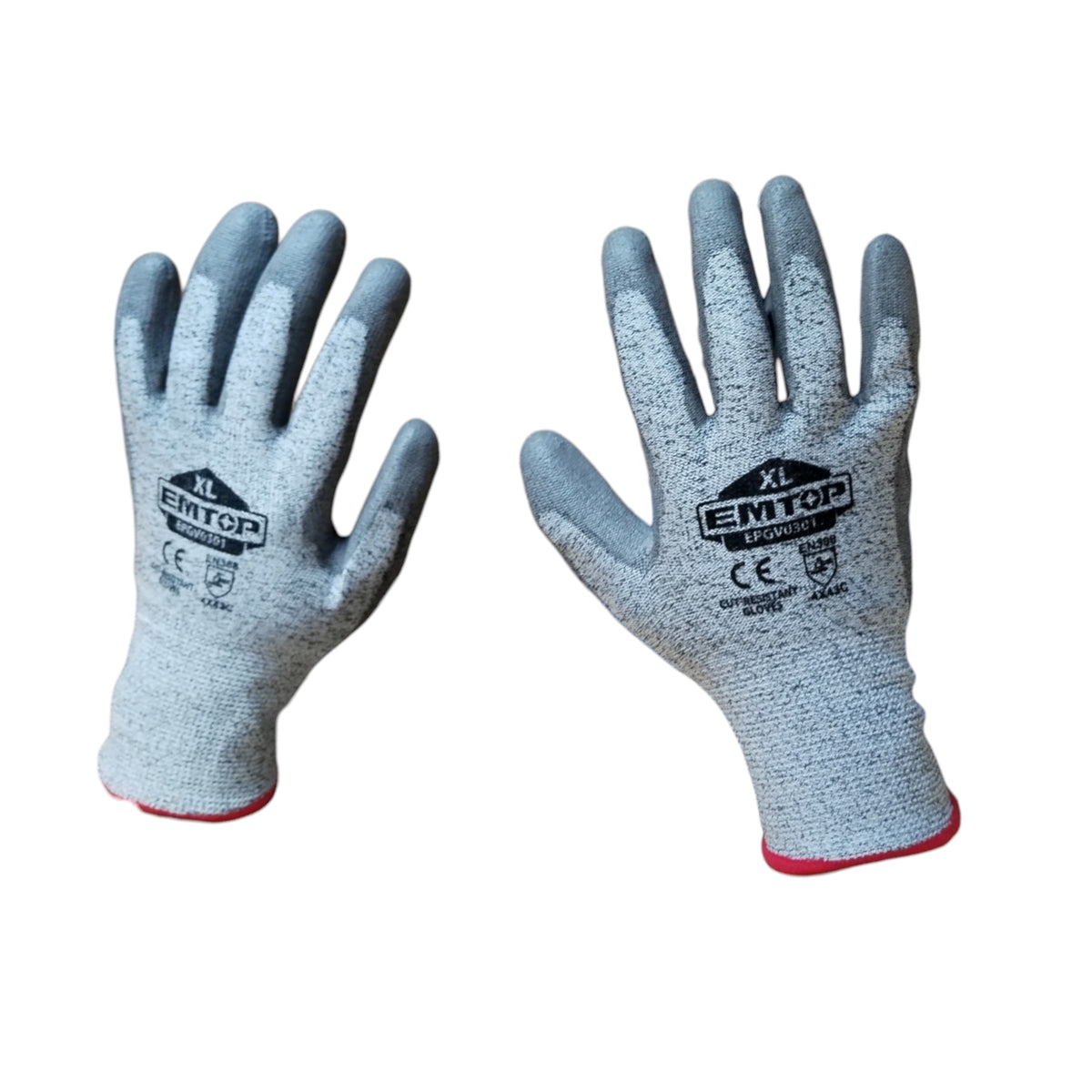 GUANTES ANTI CORTE FLEXIBLES, ANTI ESTATICO TALLA XL. MARCA EMTOP, EPGV0301