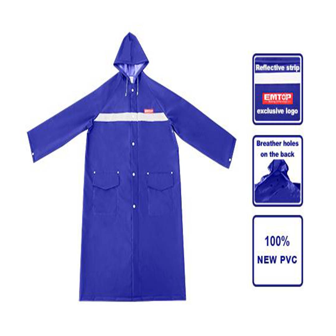 CAPA IMPERMEABLE TALLA L, COLOR AZUL, MARCA EMTOP, ERCT01L