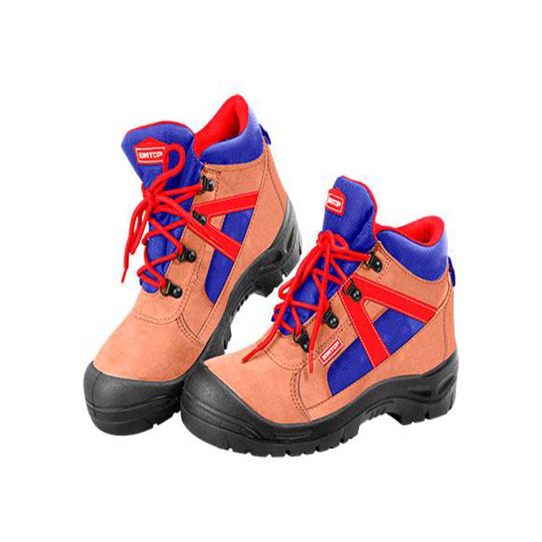 BOTAS DE SEGURIDAD PUNTA DE ACERO, TALLA 44, SUELA DE DOBLE DENSIDAD. MARCA EMTOP, ESBS32SB44