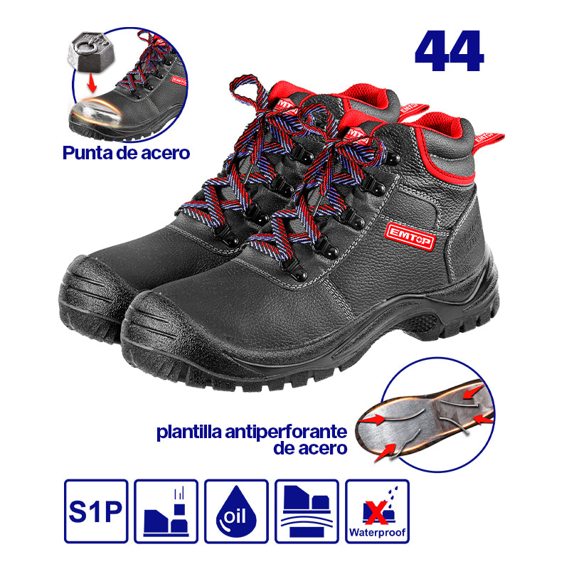 Botas punta de acero antiestáticas doble densidad talla 44 Emtop ESBS42SP44