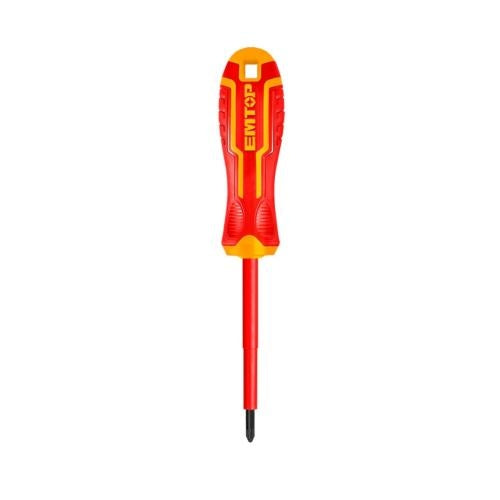 Desarmador plano, 4 plgs, aislado, 1000v, Emtop, esdrj4100, ESDRJ4100