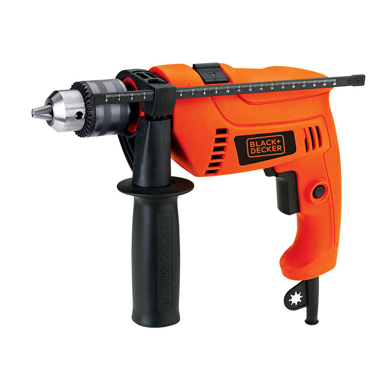 Barreno percutor de 1/2 plg de 600 watts Black and Decker, HD650-B3