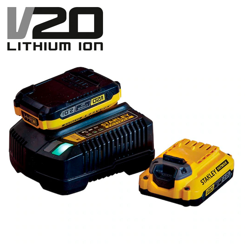 Cargador de baterías de 20 voltios, para sistema V20, Stanley, SC200-B3