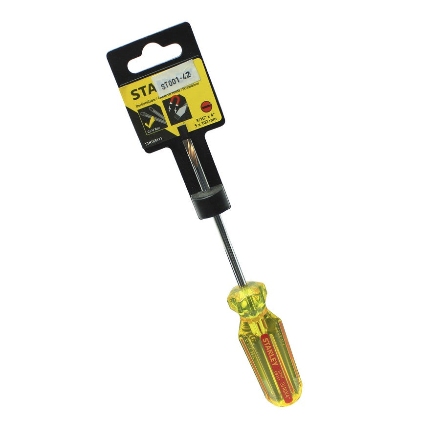 Desarmador de gabinete pro plano, 3/16 plgs x 4 plgs, Stanley, stht69111, STHT69111