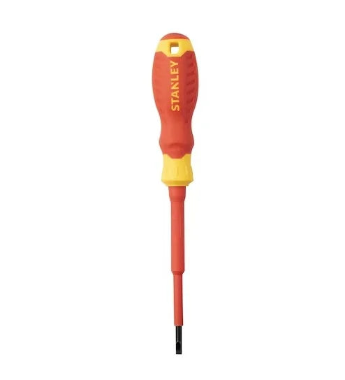 Desarmador plano, 5/32 plgs x 4 plgs, aislado, 1000v, Stanley, stmt60164-la, STMT60164-LA