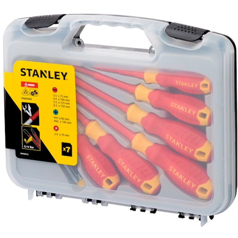 Juego de 7 desarmadores aislados, 1000 Voltios, Stanley, stmt60175-la, STMT60175-LA