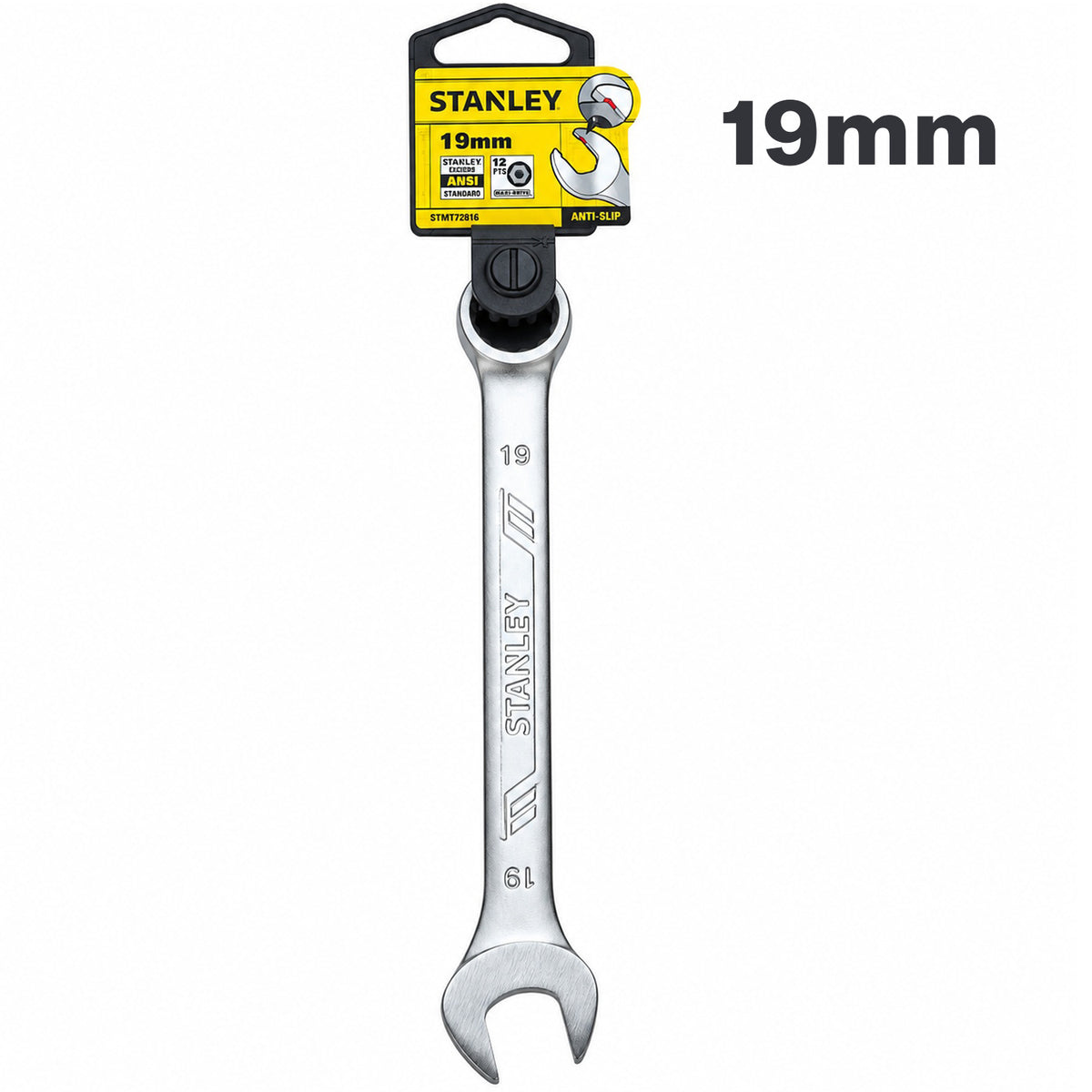 Llave cola corona de 19 mm, boca antideslizante, Stanley, STMT72816