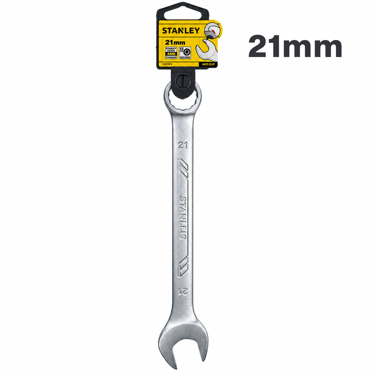 Llave cola corona de 21 mm, boca antideslizante, Stanley, STMT72818