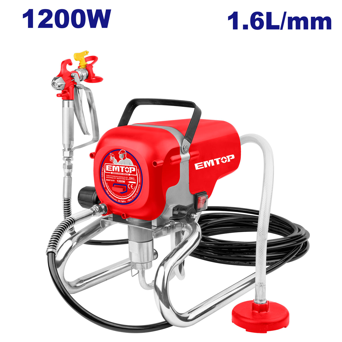 Airless pulverizador de pintura sin aire, Emtop, ULAY1A10