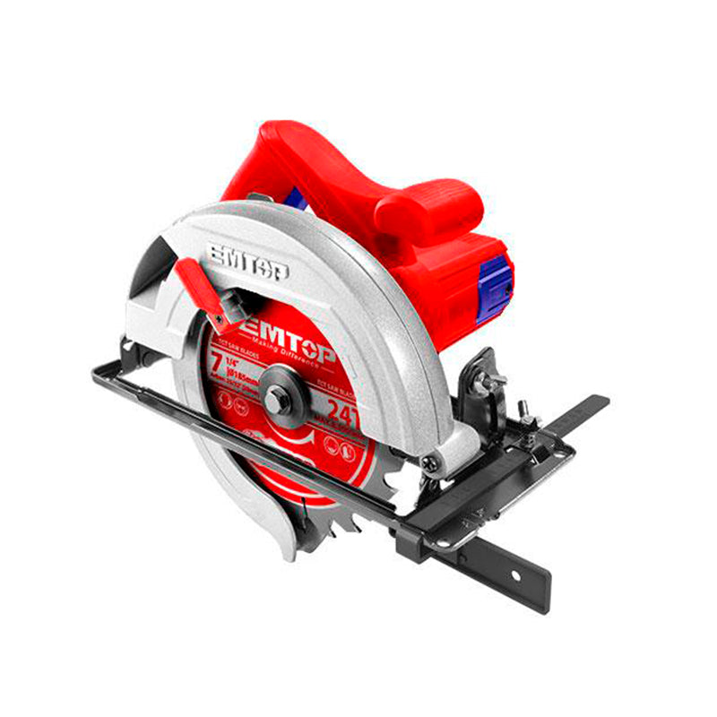 SIERRA CIRCULAR, 7 1/4 PULG, 1,400 WATTS, 4,800 RPM, 110-120 VOLTIOS. MARCA EMTOP, ULCSW1852