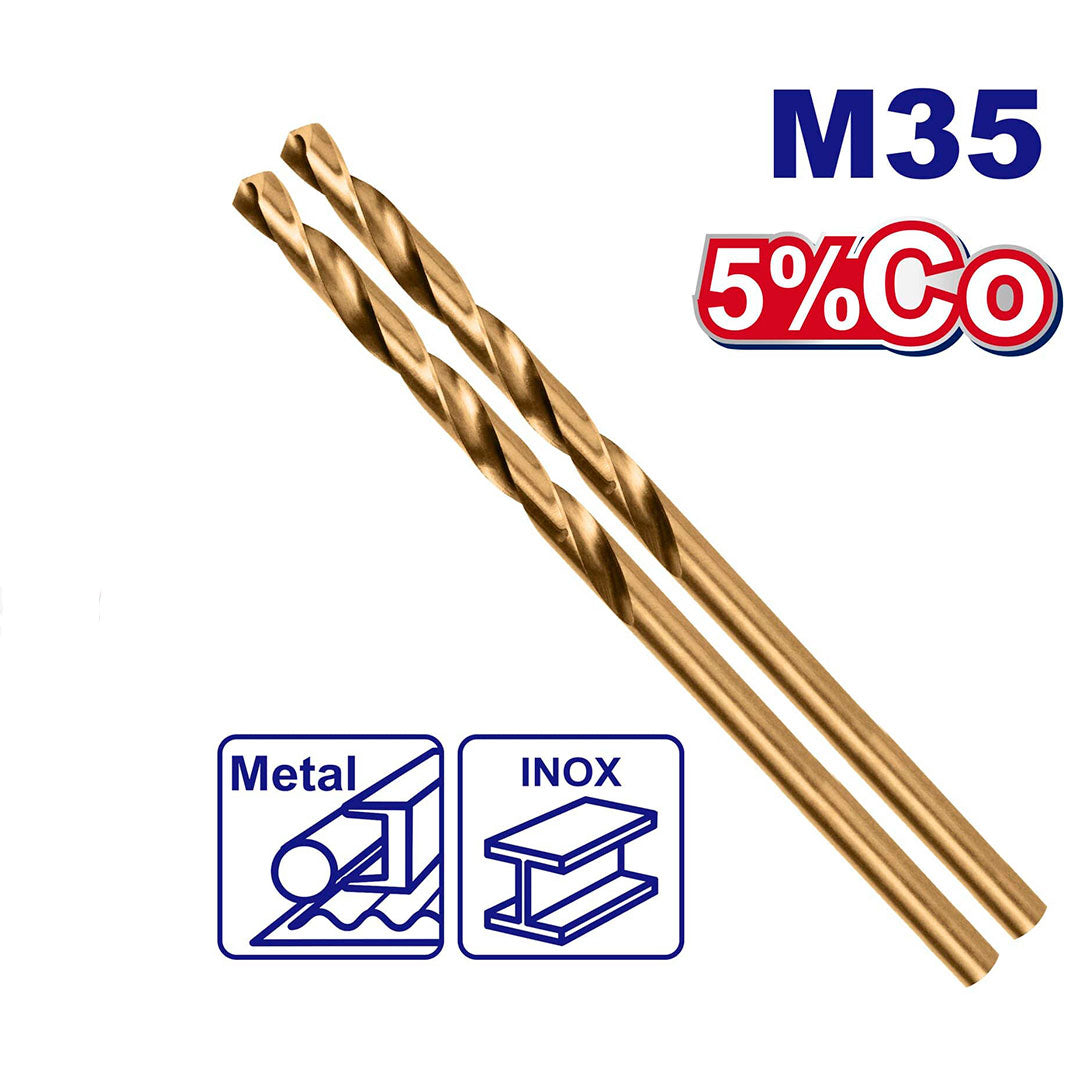 BROCA, METAL Y MADERA, 3/32 DE PULGADA, ACERO RAPIDO HSS CON ALEACION DE COBALTO. MARCA EMTOP, ULTDB130332