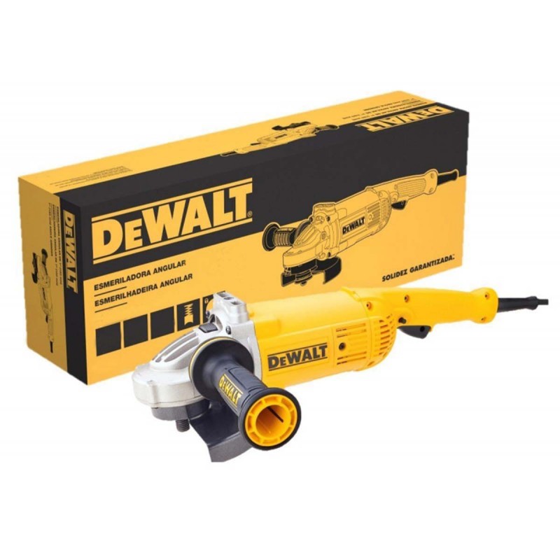 ESMERILADORA DE 9 PULGS, 2600 WATTS, 6500 RPM, CON GUANTES, LENTES Y METRO, DEWALT, DWE496-B3