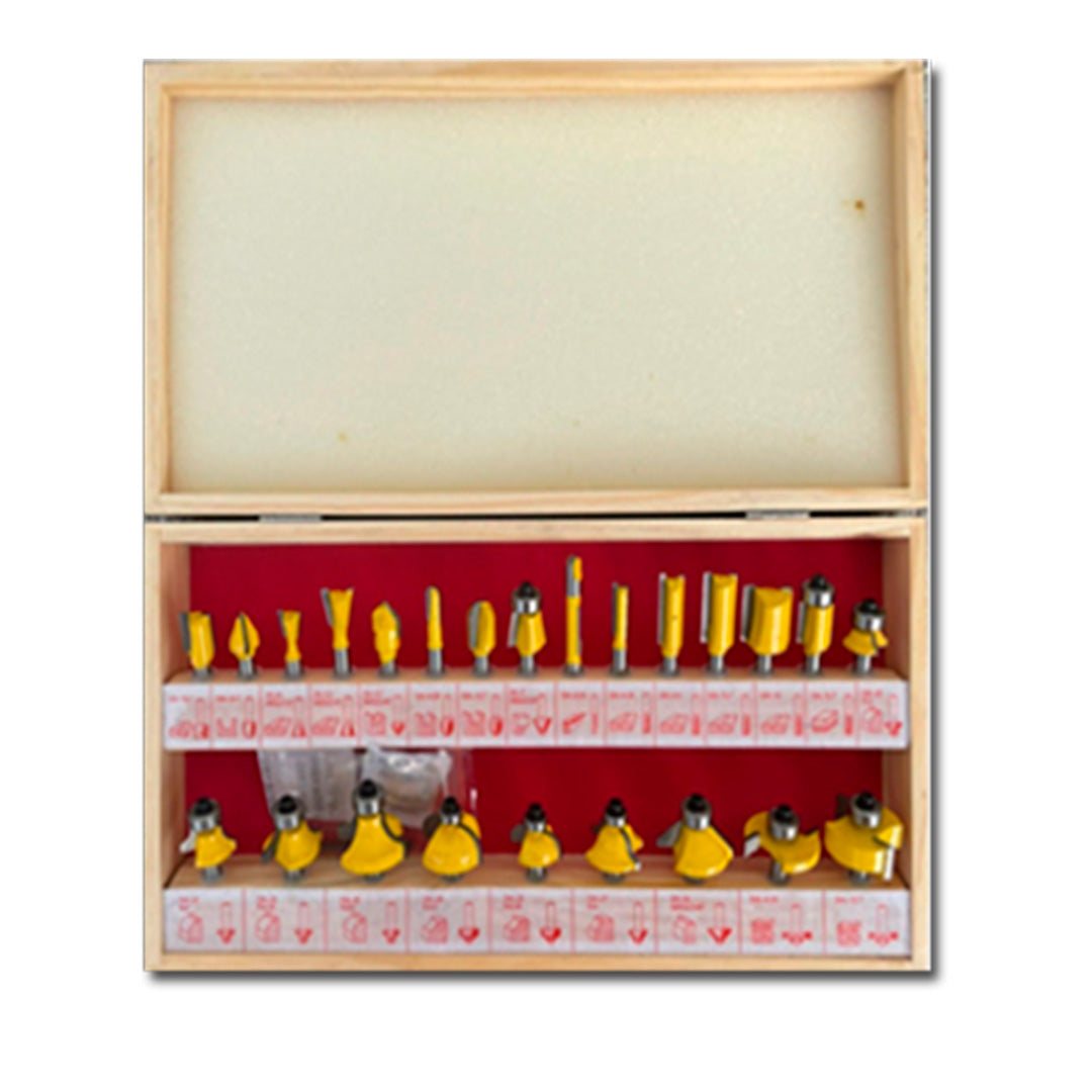 KIT DE BROCAS PARA ROUTER DE 24 PIEZAS, UYUSTOOLS, 210018
