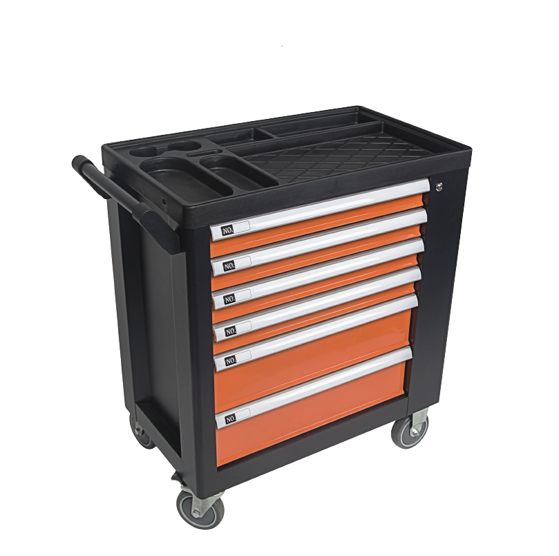 GABINETE METÁLICO PARA HERRAMIENTAS CON RODOS, 6 CAJONES, 90330, KENDO