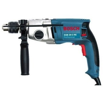 Barreno percutor de 1/2 plgs, 800 watts, 0-1100 y 0-3000 rpm, 06011A21G0, GSB 20-2 RE, Bosch