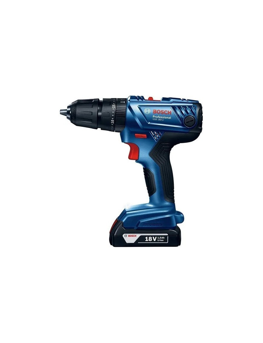 Barreno percutor inalámbrico de 1/2 plgs, 0-500 y 0-1900 rpm, 06019F83G0, GSB 180-LI, Bosch